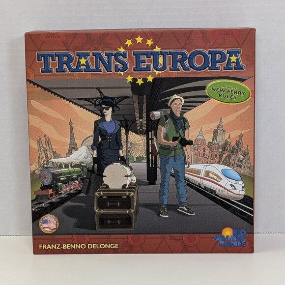 Trans Europa Board Game Rio Grande Games Winsome 2018 Complete Sleeved Cards - Picture 1 of 10